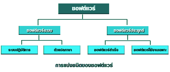 คำอธิบาย: การ<wbr>แบ่ง<wbr>ชนิด<wbr>ของ<wbr>ซอฟต์แวร์<wbr>